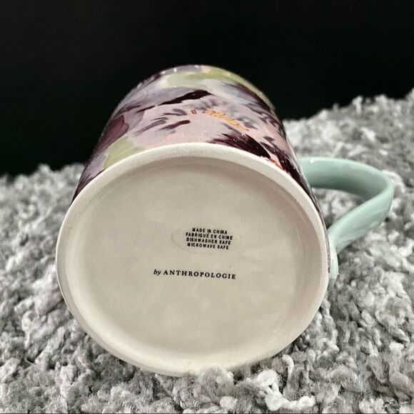 NIB Anthropologie Floral Mug  - Picture 4 of 5